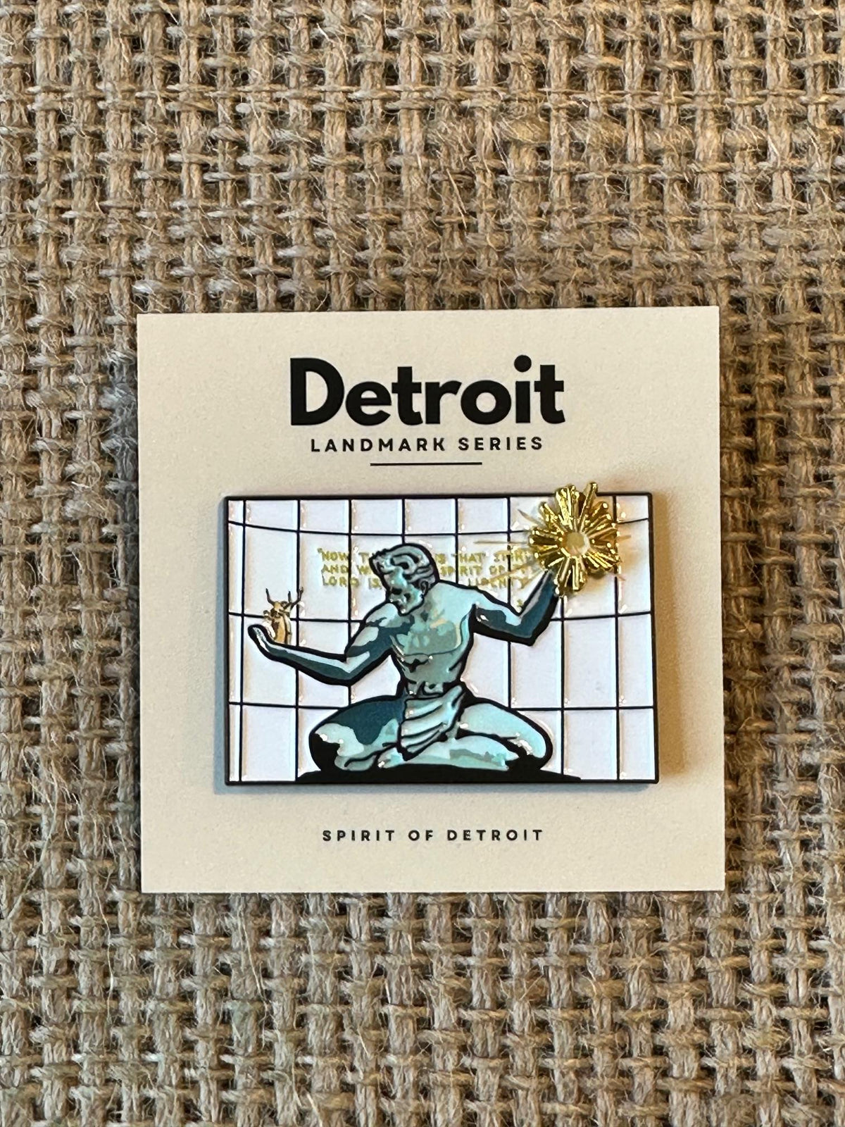 A Full Collection of Detroit Landmark Pins - Set of 3